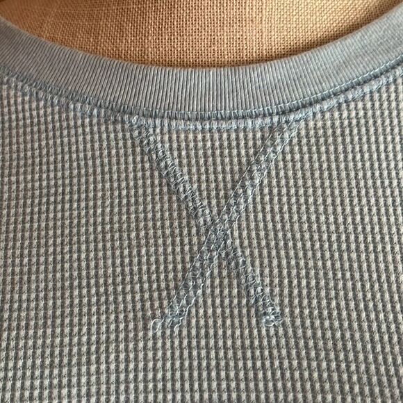 Juniors' SO Cropped Thermal Top Size XL Light Blue - Picture 4 of 13